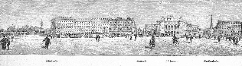 街道在维也纳,奥地利:Albrechtgasse Operngasse、大剧院、Karntnerstra?e